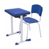 Kit Escolar Individual AZUL – (Mesa e Cadeira) – ADULTO – – COR AZUL – 40081 VILA MÓVEIS 2