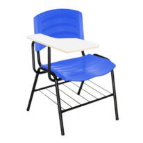 Cadeira Universitária Plástica Prancheta MDF – COR AZUL 34016 VILA MÓVEIS