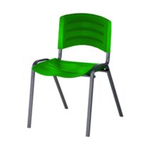 Cadeira Fixa Plástica 04 pés Cor Verde (Polipropileno) 31210 VILA MÓVEIS