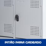 Armário Roupeiro de Aço c/ 08 Portas GRANDES – 1,95×1,22×0,40m – SA – CZ/CZ – 14003 VILA MÓVEIS 11