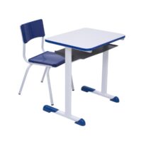 Kit Escolar Individual AZUL – (Mesa e Cadeira) – INFANTIL – MADEIRA – COR AZUL – 40085 VILA MÓVEIS