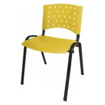 Cadeira Plástica 04 Pés – AMARELO – (Polipropileno) – 31204 VILA MÓVEIS